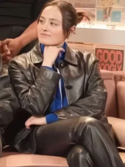 LA Times I Want Your Sex Apple Black Leather Jacket