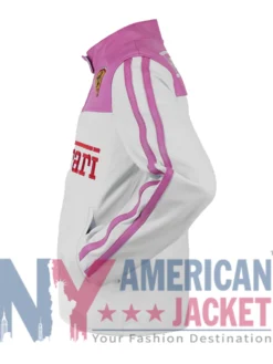 Ladies Ferrari Pink Racing Leather Jacket