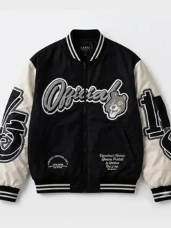 Lamine Yamal BoohooMAN Teddy 2026 Bomber Jacket front with varsity style