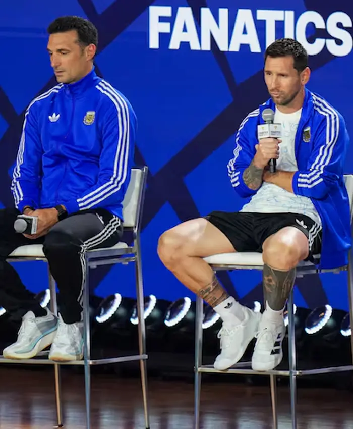 Leo Messi Fanatics Fest NYC 2026 Blue Jacket Left View
