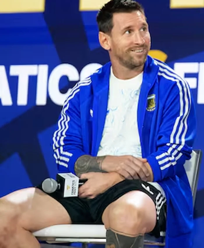 Leo Messi Fanatics Fest NYC 2026 Blue Jacket Side View