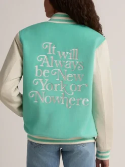 Liberty New York or Nowhere Motto Varsity Jacket