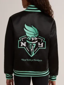Liberty New York or Nowhere Twin Flame Varsity Jacket
