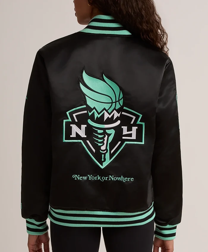 Liberty New York or Nowhere Twin Flame Varsity Jacket