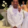 Lil Baby Michael Rubin White Party 2026 White Denim Jacket