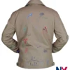 Louis Tomlinson Montreal Concert 2026 Duke Sketch Sand Cotton Jacket back view