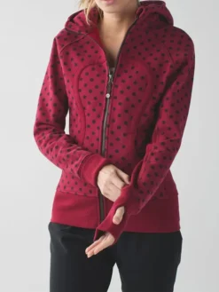 Lululemon-Red-And-Black-Polka-Dot-Scuba-Full-Zip-Jacket