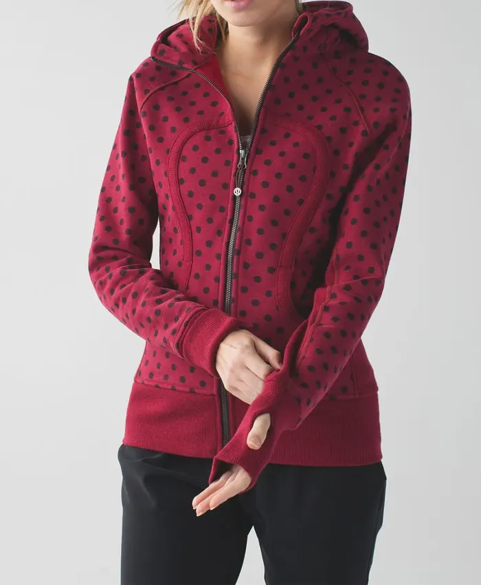 Lululemon-Red-And-Black-Polka-Dot-Scuba-Full-Zip-Jacket
