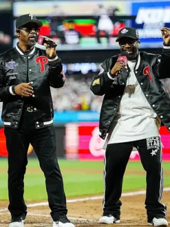 MLB All-Star Game 2026 Boyz II Men Black Satin Jacket