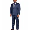Reacher 2022 Malcolm Goodwin tailored blue suit for business meetings and formal occasions