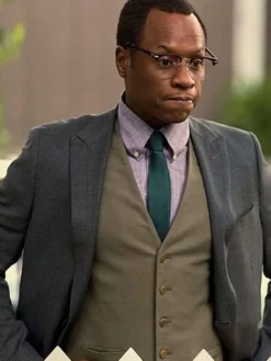 Malcolm Goodwin Series Reacher Season 01 Grey Blazer front view