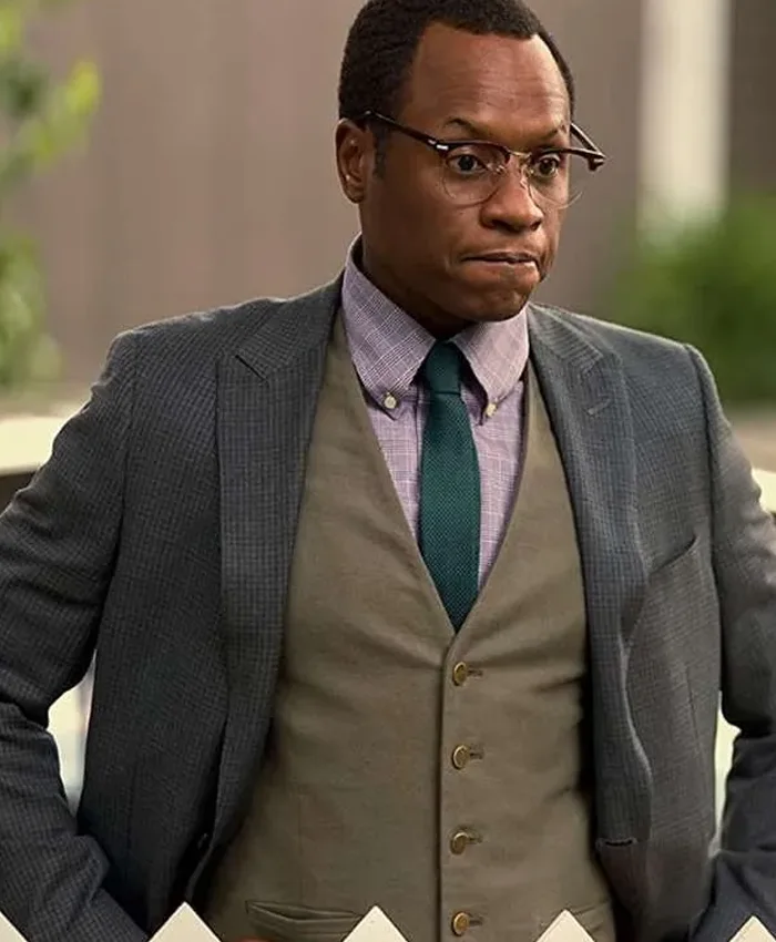 Malcolm Goodwin Series Reacher Season 01 Grey Blazer front view