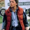 Marty Mcfly Back To The Future Red Erect Collar Vest