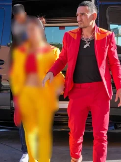 Max Holloway Red UFC 329 Suit