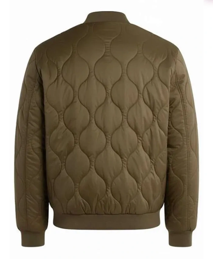 Mayor of Kingstown S04 Derek Rivera Quilted Jacket Back View