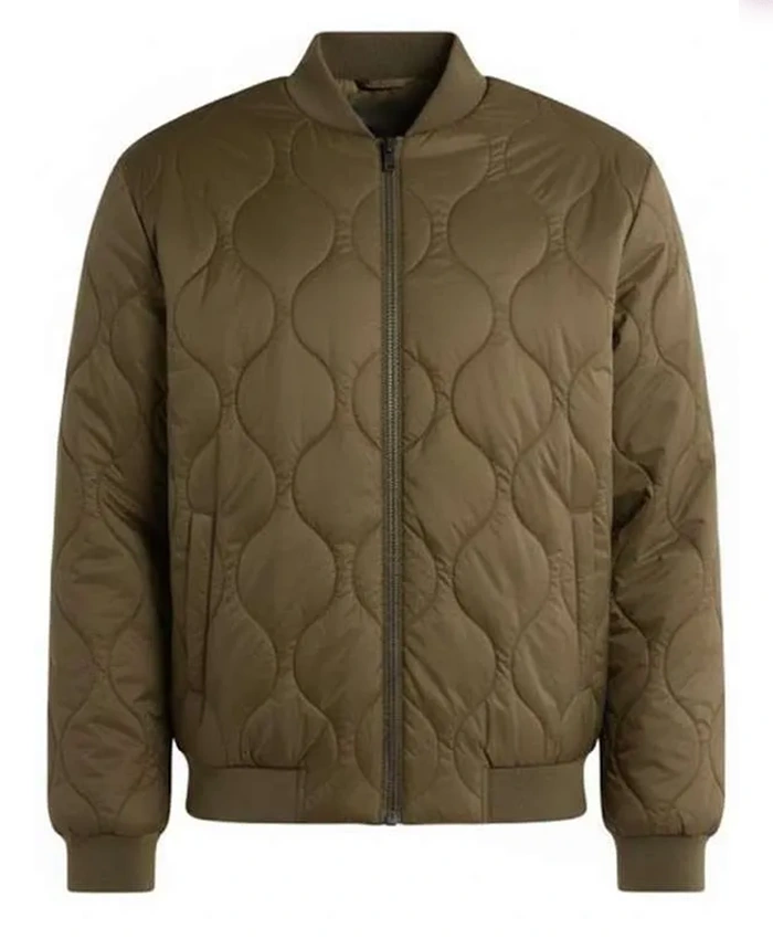 Derek Rivera Mayor of Kingstown S04 Cortez Brown Quilted Bomber Jacket