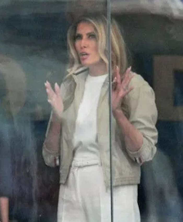 Melania Trump FIFA World Cup Final Halftime Show Jacket Side View