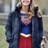 Melissa Benoist Blue Supergirl Coat