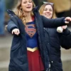 Melissa Benoist Supergirl Blue Coat