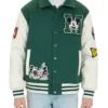 Mens-Mickey-Mouse-Green-Varsity-Jacket