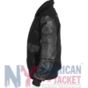 Mercedes Y-3 Toto Wolff Black Aviator Jacket featuring wool and PU leather construction