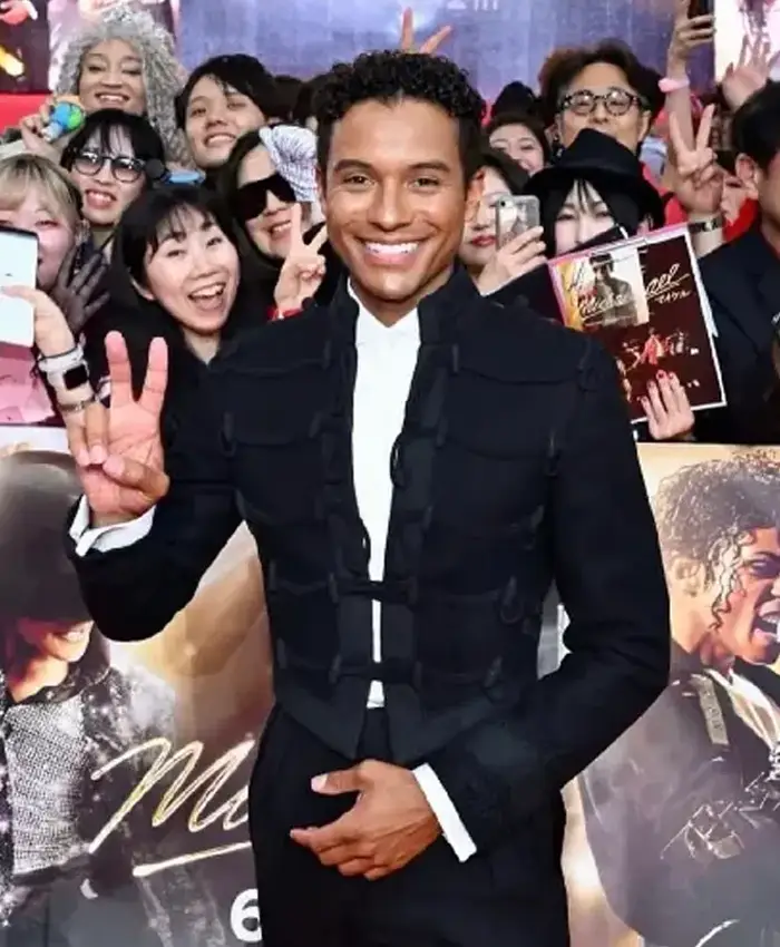 Michael Japan Premiere 2026 Jaafar Jackson Military Jacket View