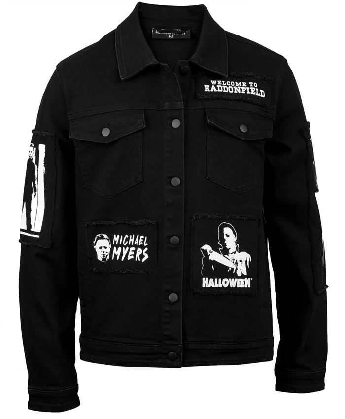 Michael Meyers Halloween Black Denim Jacket