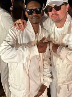Michael Rubin White Party 2026 Kurupt White Bomber Jacket