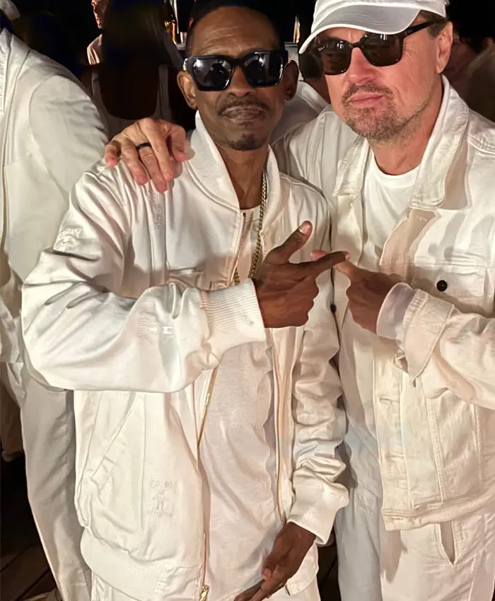 Michael Rubin White Party 2026 Kurupt White Bomber Jacket