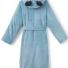 Mickey Mouse Breakfast Blue Hooded Bathrobe