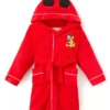 Mickey Mouse Pluto Red Hooded Bathrobe