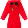 Mickey Mouse Red Pluto Hooded Bathrobe