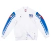 Mitchell & Ness x Air Jordan 1988 Dunk Champ White Satin Bomber Jacket front view