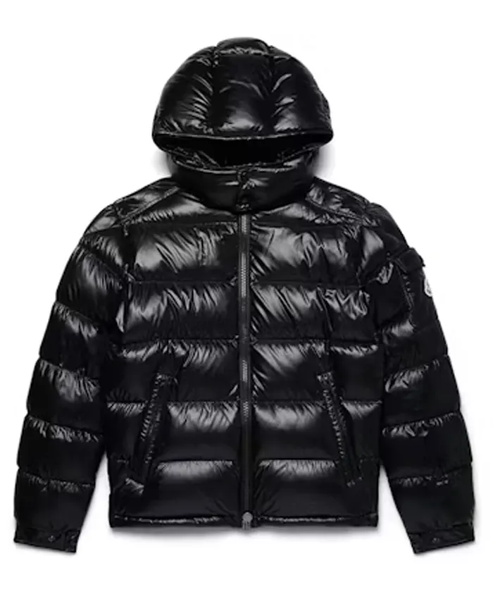 Moncler-Maya-Matte-Short-Down-Black-Puffer-Jacket