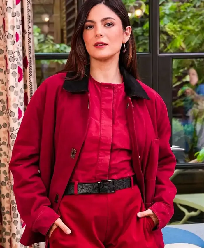 Monica Barbaro The One Night Only Photocall Red Jacket