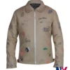 Montreal Concert 2026 Louis Tomlinson Duke Sketch Sand Cotton Jacket Front View