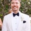 MrBeast White Wedding Blazer Front View