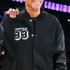 NBA Kareem Abdul-Jabbar Captain Letterman Jacket