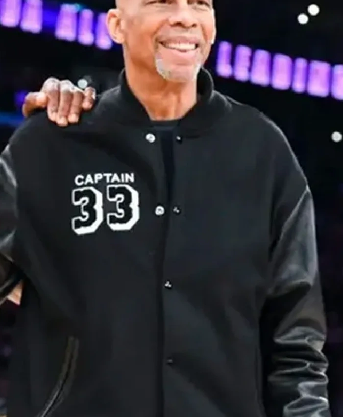 NBA Kareem Abdul-Jabbar Captain Letterman Jacket