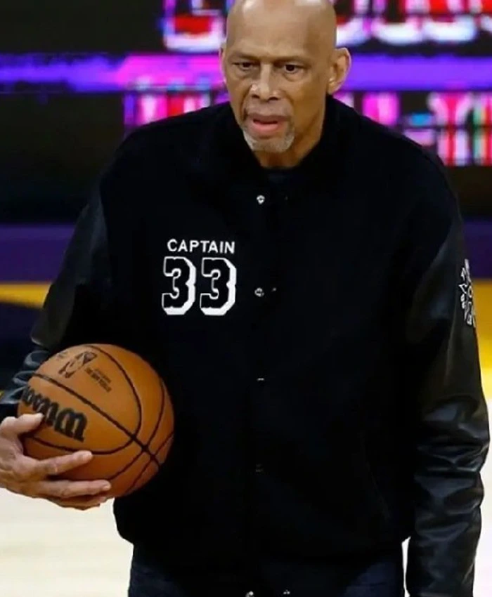 NBA Kareem Abdul-Jabbar Letterman Captain Jacket