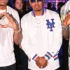 Nas Yankee Stadium JAŸ-Z 30 New York White Varsity Jacket