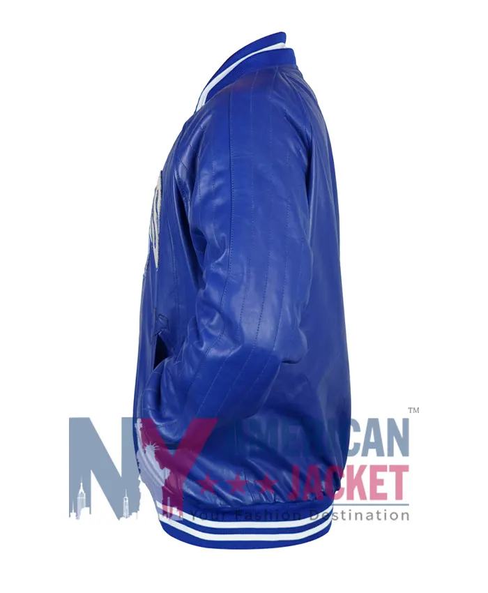 New York Knicks x Chrome Hearts Varsity Jacket - Image 5