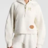New York Yankees x Lululemon Women's Scuba Oversized Half-Zip Hoodie front view