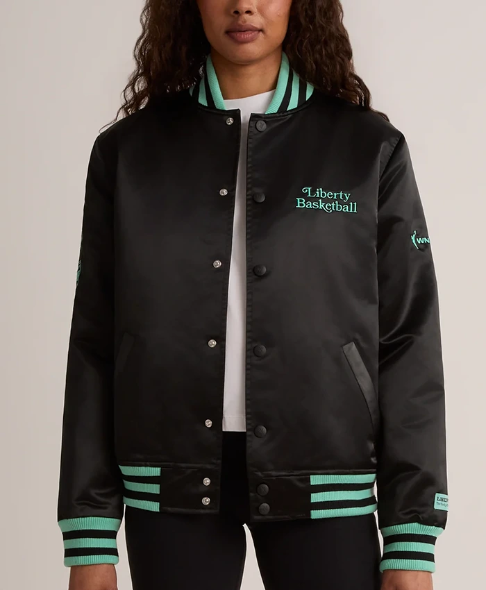 New York or Nowhere Liberty Flame Twin Varsity Jacket