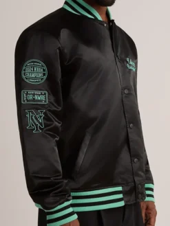 New York or Nowhere Liberty Twin Flame Varsity Jacket