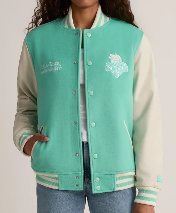 New York or Nowhere Liberty Varsity Motto Jacket