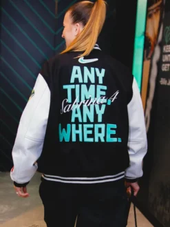 Nike Any Time Any Where Sabrina Ionescu Varsity Jacket Back View