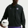 Nike FC Barcelona Kobe Bryant Black Soccer Track Jacket with YKK zipper closure