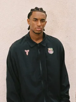 Nike FC Barcelona x Kobe Bryant 26-27 Away Black Soccer Track Jacket front view