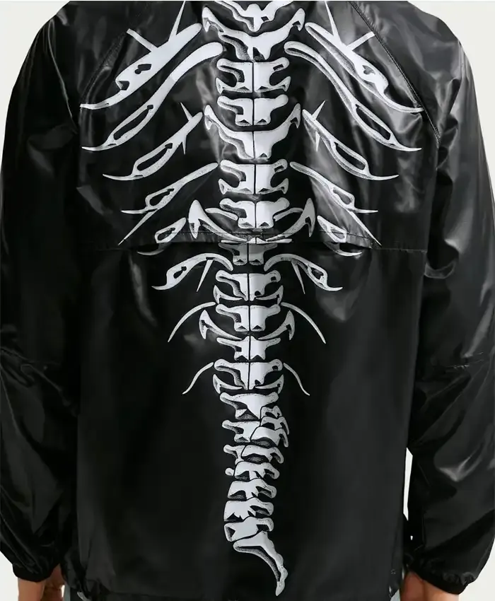 Nike Skeleton Black Hoodie Jacket Back View